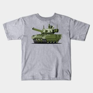 Cartoon modern armored tank Kids T-Shirt